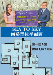 SEA TO SKY Uploaded the Brochure; No Feature Unit; Two-bedroom Units have Open Style Kitchen, and Four-Bedroom units have two doors to enter the bathroom.