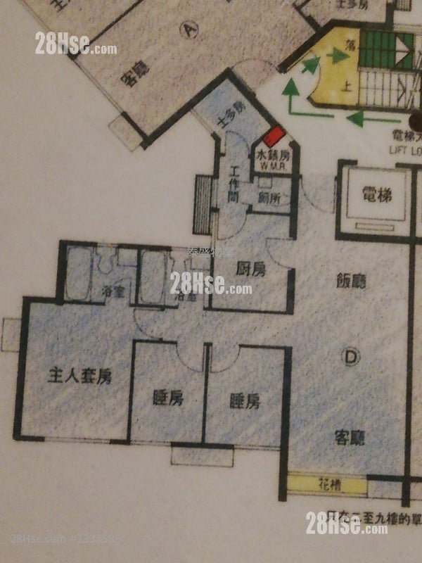 又一居 租盤 3 房 , 2 浴室 797 平方呎