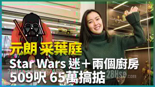 元朗 采葉庭｜Star Wars迷之家 509呎造兩個廚房 