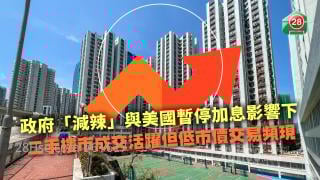 政府「減辣」與美國暫停加息影響下 二手樓市成交活躍但低市價交易頻現