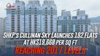 SHKP's Cullinan Sky Launches 182 Flats at HK$19,668 per sq ft, Reaching 2017 Levels