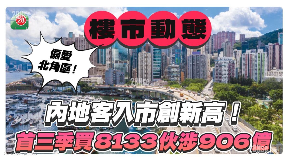 內地客入市創新高！首三季買8133伙，涉資906億！