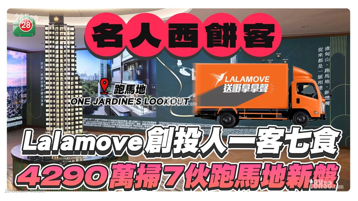 Lalamove创投人入市，4290万扫7伙跑马地新盘！