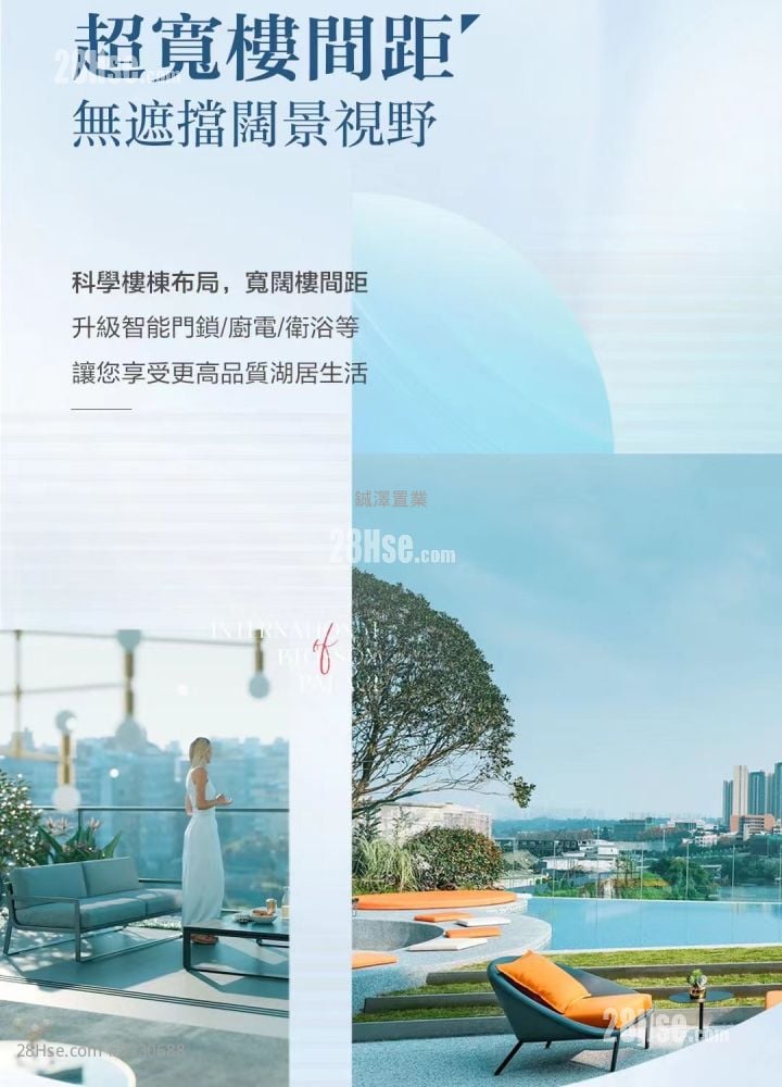 锦绣国际花城 售盘 3 房 , 2 浴室 952 平方尺