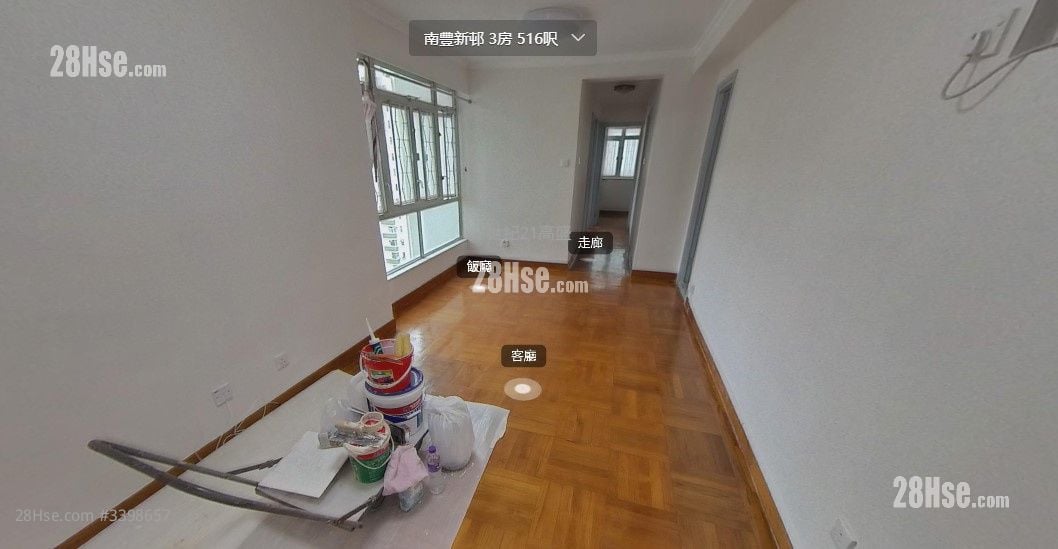 Nan Fung Sun Chuen Rental 3 Bedrooms , 1 Bathroom 515 ft²