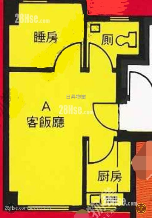 安業大廈 售盤 1 房 , 1 浴室 269 平方呎
