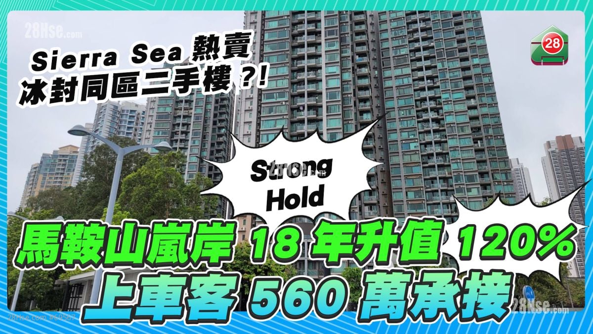 Strong Hold又贏｜馬鞍山嵐岸18年升值120% 上車客560萬承接
