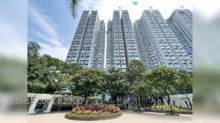麗港城 大廈: 麗港城 1期 (從麗港公園觀看)