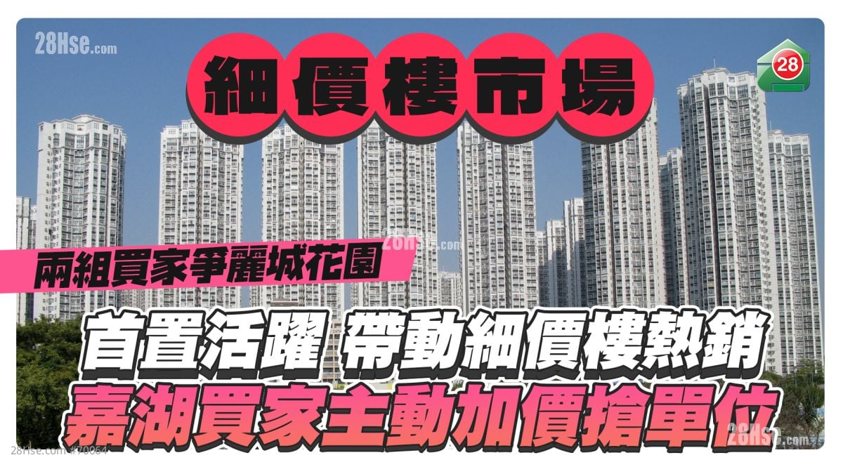 首置活跃带动细价楼热销 两组买家争丽城花园 嘉湖买家主动加价抢单位