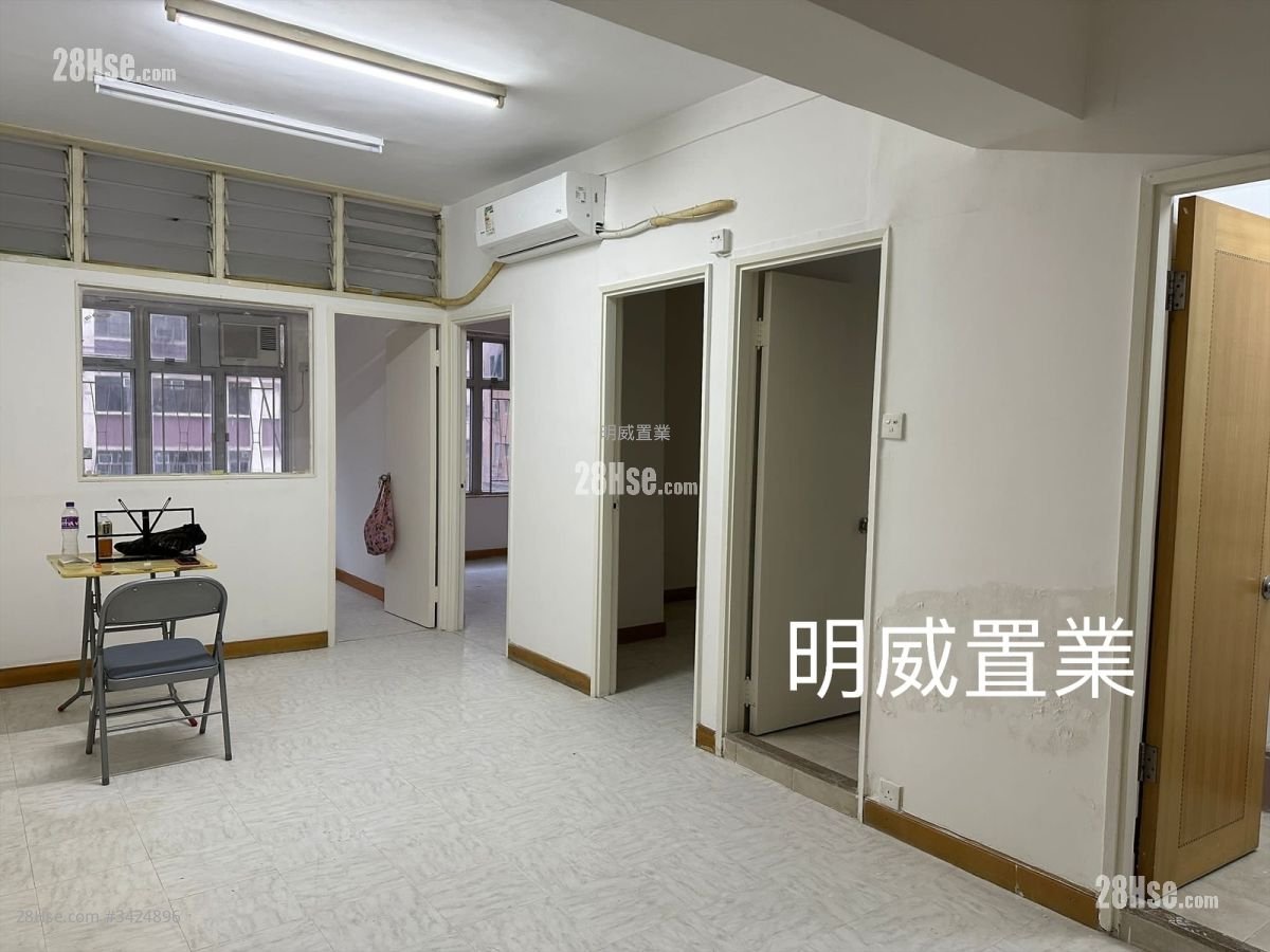 寶寧大廈 租盤 3 房 , 1 浴室 573 平方呎