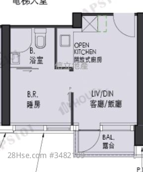 艺里坊1号 售盘 1 房 , 1 浴室 253 平方尺