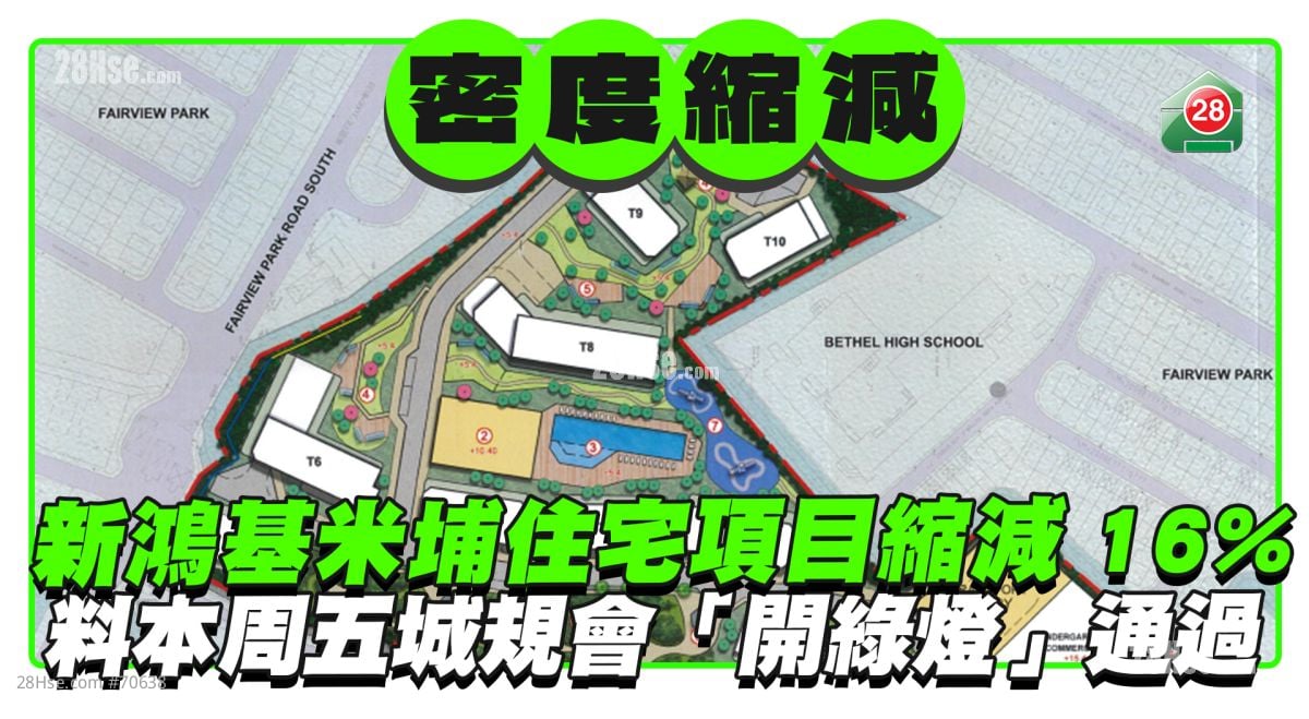 新鸿基元朗米埔住宅项目缩减16% 料本周五城规会「开绿灯」通过