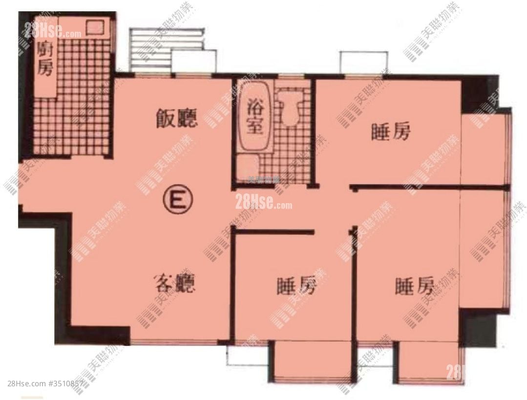 大埔中心 售盤 3 房 522 平方呎