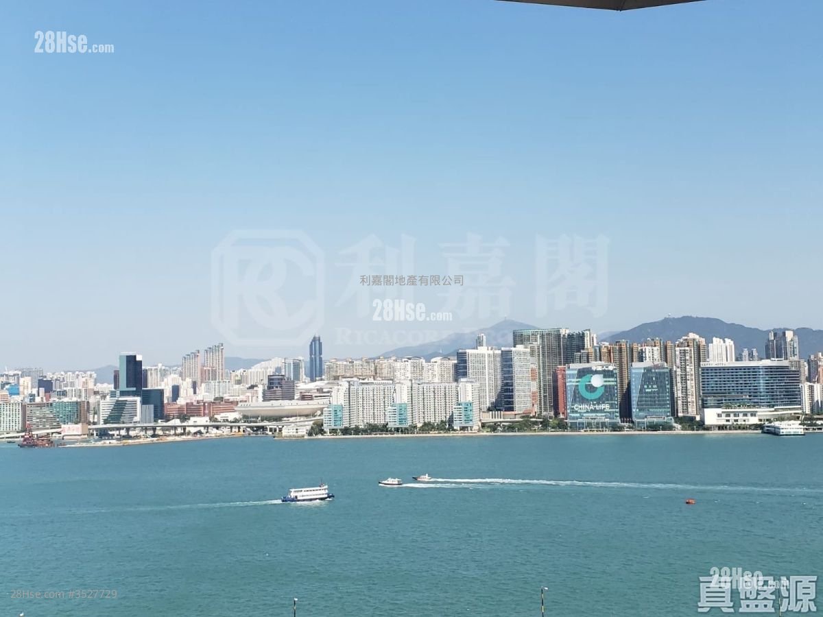 維港頌 租盤 3 房 , 2 浴室 1,034 平方呎
