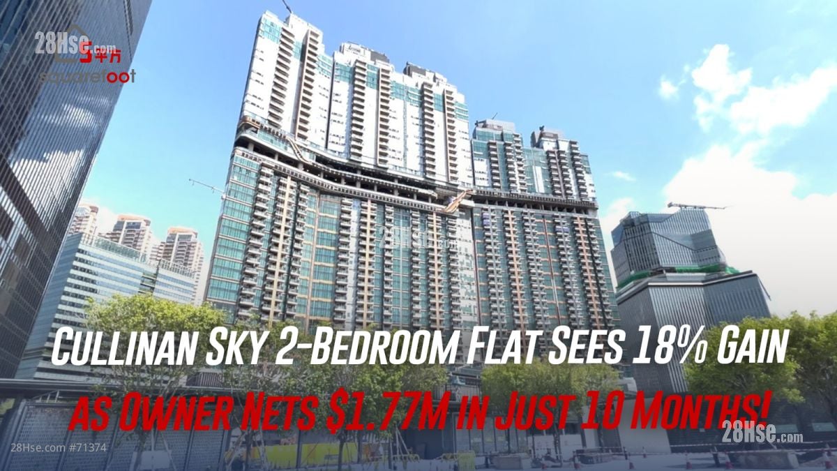 Cullinan Sky 2-Bedroom Flat Sees 18% Gain as Owner Nets $1.77M in Just 10 Months!