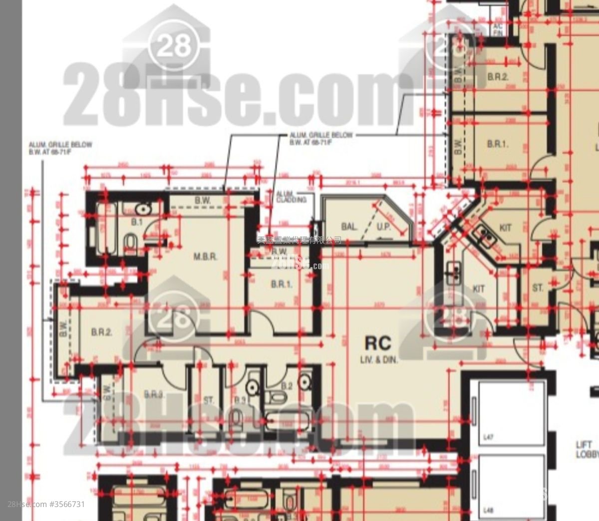 La Splendeur Of Le Prestige Sell 4 Bedrooms , 2 Bathrooms 994 ft²