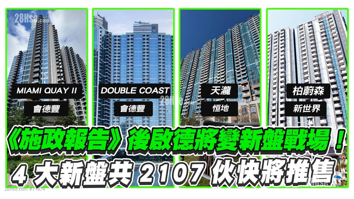 《施政報告》後啟德將變新盤戰場！4大新盤共2107伙快將推售