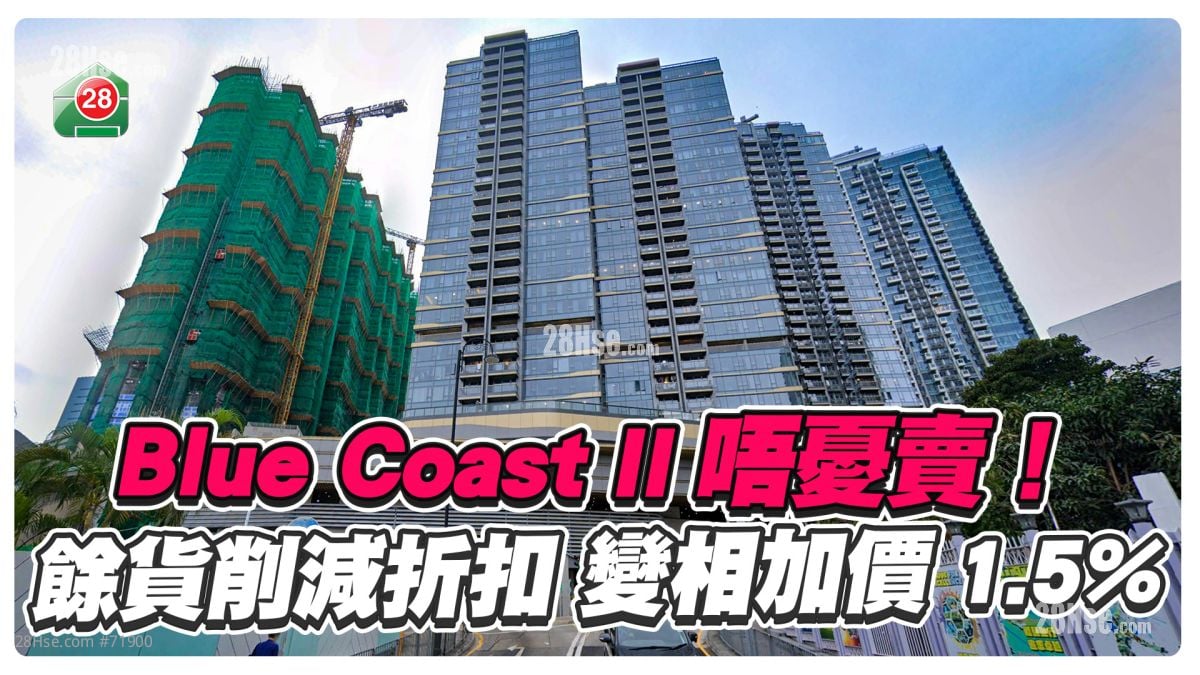 Blue Coast II唔忧卖！馀货削减折扣 变相加价1.5% 