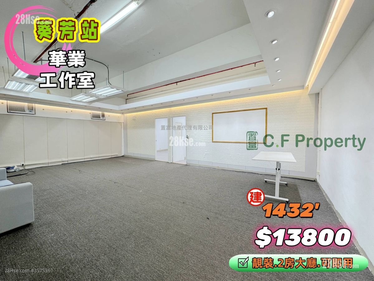 華業工業大廈 租盤 2 房