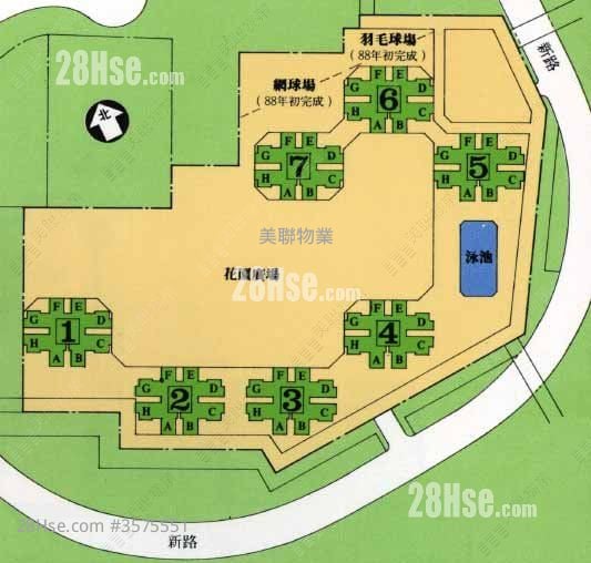 青怡花園 租盤 2 房 343 平方呎