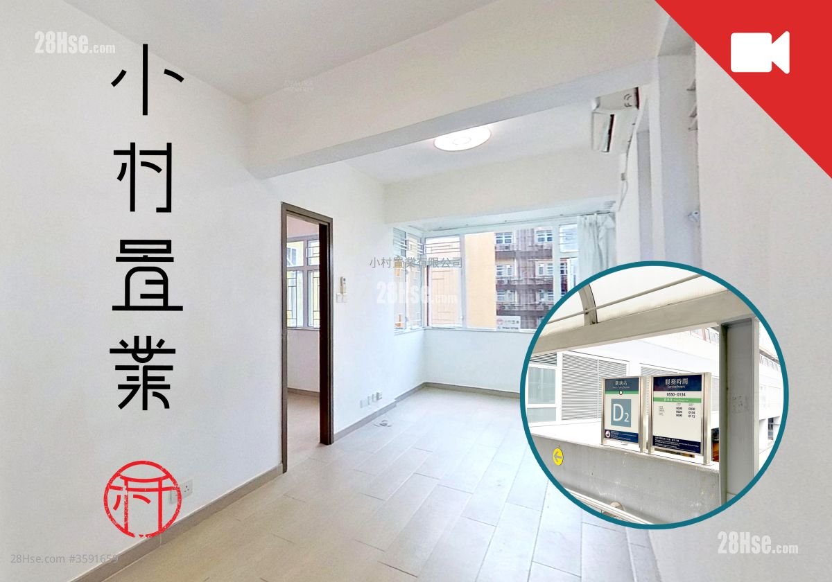 Kwun Tong Mansion Rental 2 Bedrooms , 1 Bathroom 397 ft²