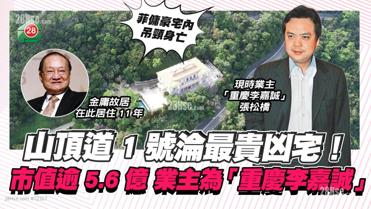 山顶道一号沦最贵凶宅！市值逾5.6亿 业主为「重庆李嘉诚」
