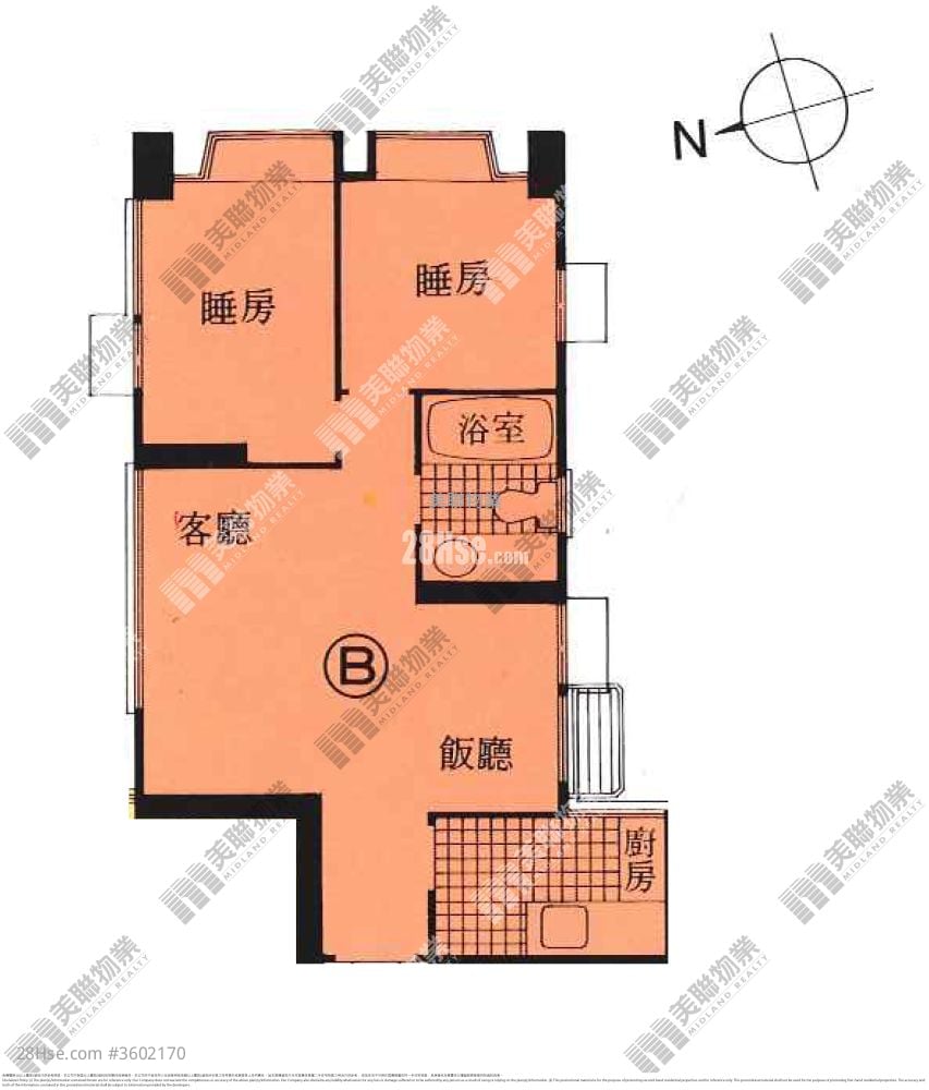 嘉翠园 售盘 2 房 456 平方尺