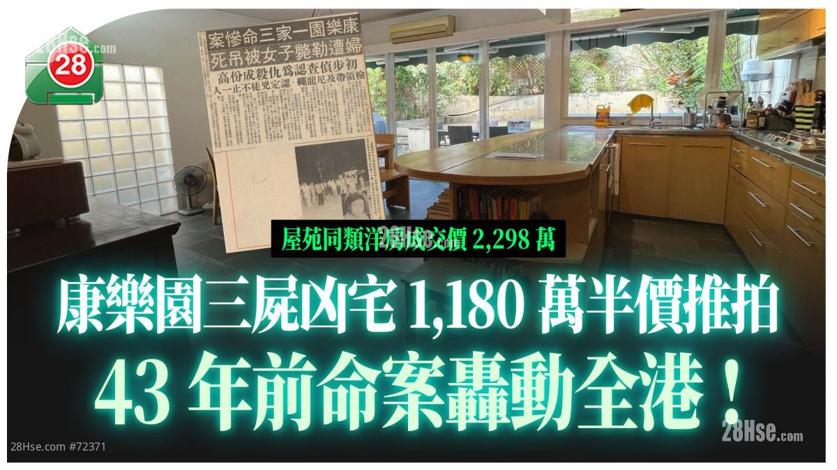 康乐园三尸凶宅1,180万半价推拍 43年前命案轰动全港！