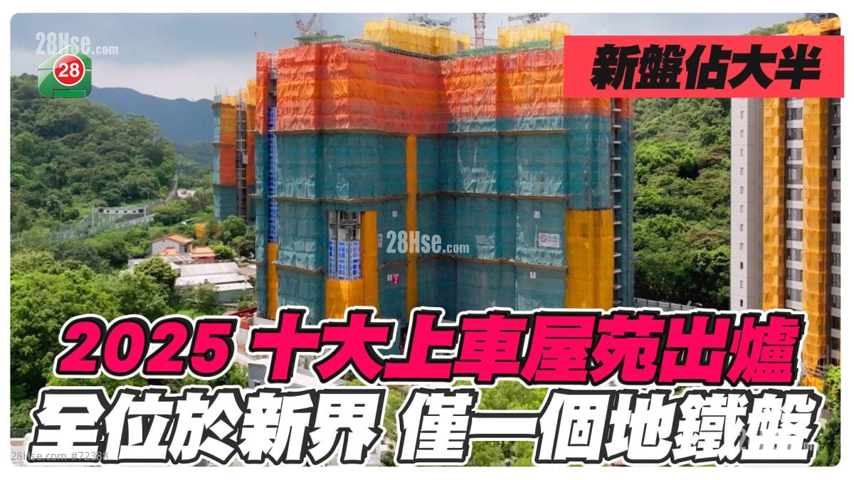 2025十大上车屋苑出炉 仅一个地铁盘上榜