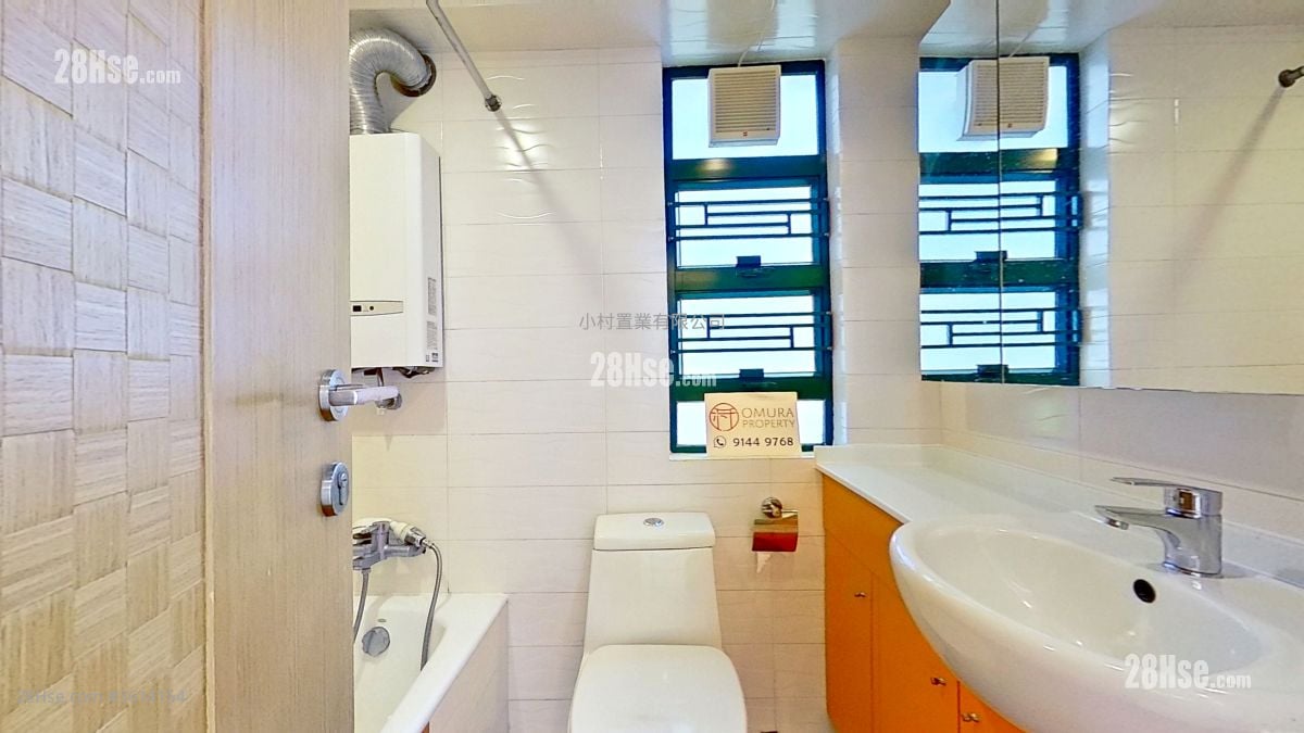 浴室: 聚文楼 租盘 2 房 , 1 浴室 598 平方尺 浴室: 聚文楼 租盘 2 房 , 1 浴室 598 平方尺