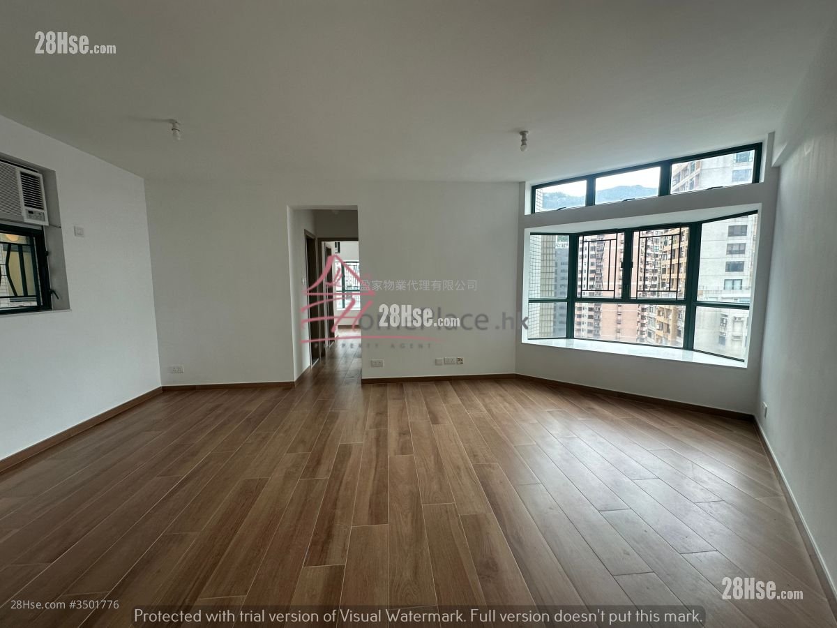 俊傑花園 租盤 2 房 , 2 浴室 626 平方呎