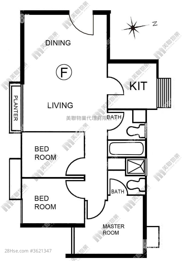 又一居 租盤 3 房 , 2 浴室 568 平方呎 又一居 租盤 3 房 , 2 浴室 568 平方呎
