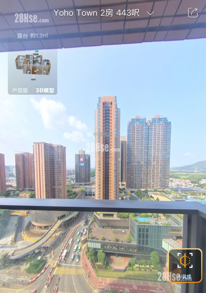 Yoho Midtown 售盤 2 房 , 1 浴室 443 平方呎 Yoho Midtown 售盤 2 房 , 1 浴室 443 平方呎