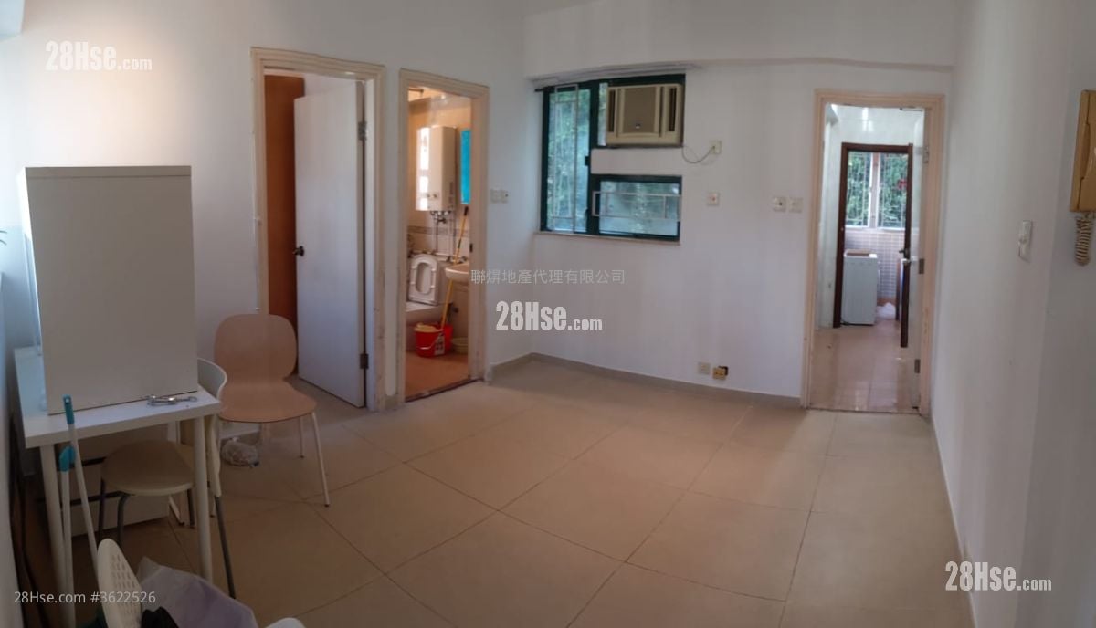 俊賢閣 租盤 2 房 , 1 浴室 365 平方呎