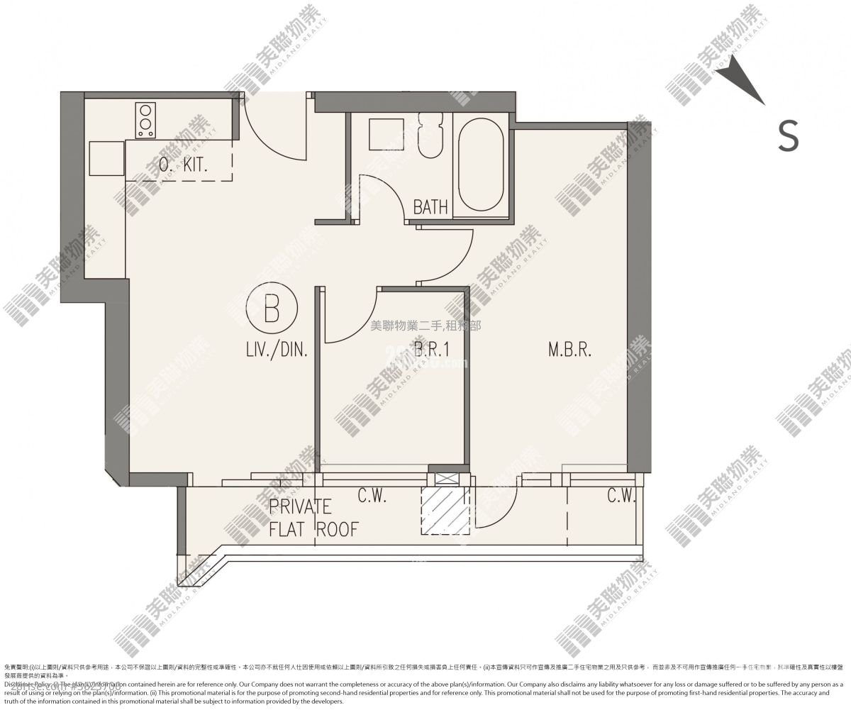 澐璟 售盤 2 房 , 1 浴室 526 平方呎 澐璟 售盤 2 房 , 1 浴室 526 平方呎