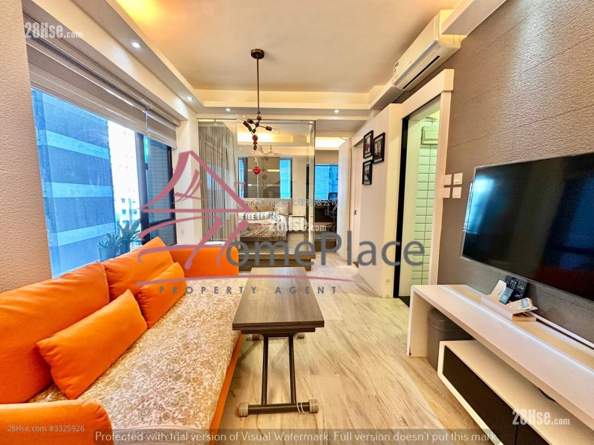 蔚晴軒 租盤 1 房 , 1 浴室 383 平方呎