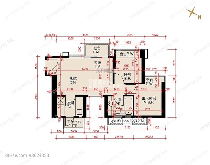 御門前 售盤 465 平方呎