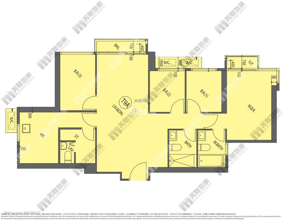 嘉汇 售盘 4 房 , 3 浴室 964 平方尺