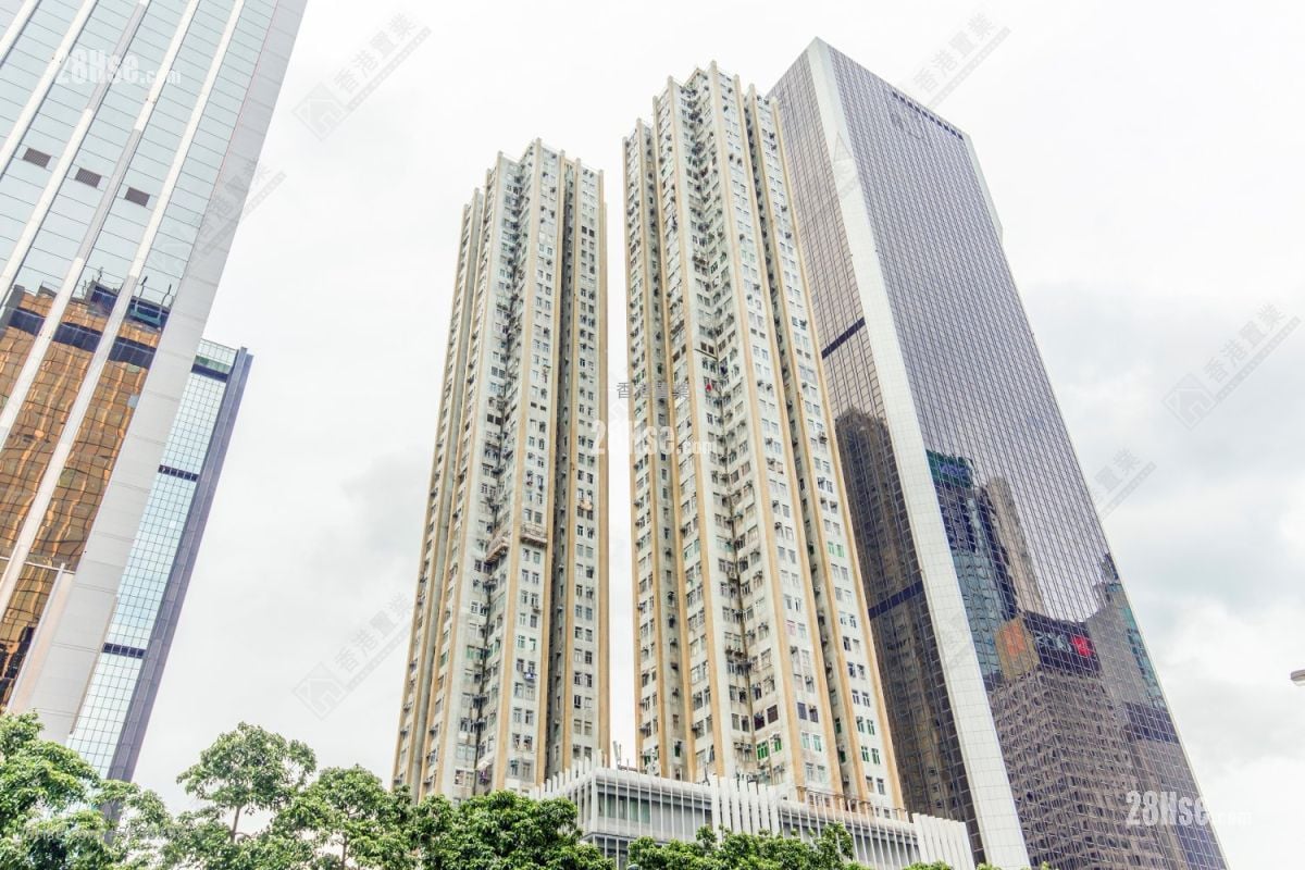 湾景中心大厦 租盘 2 房 , 1 浴室 302 平方尺