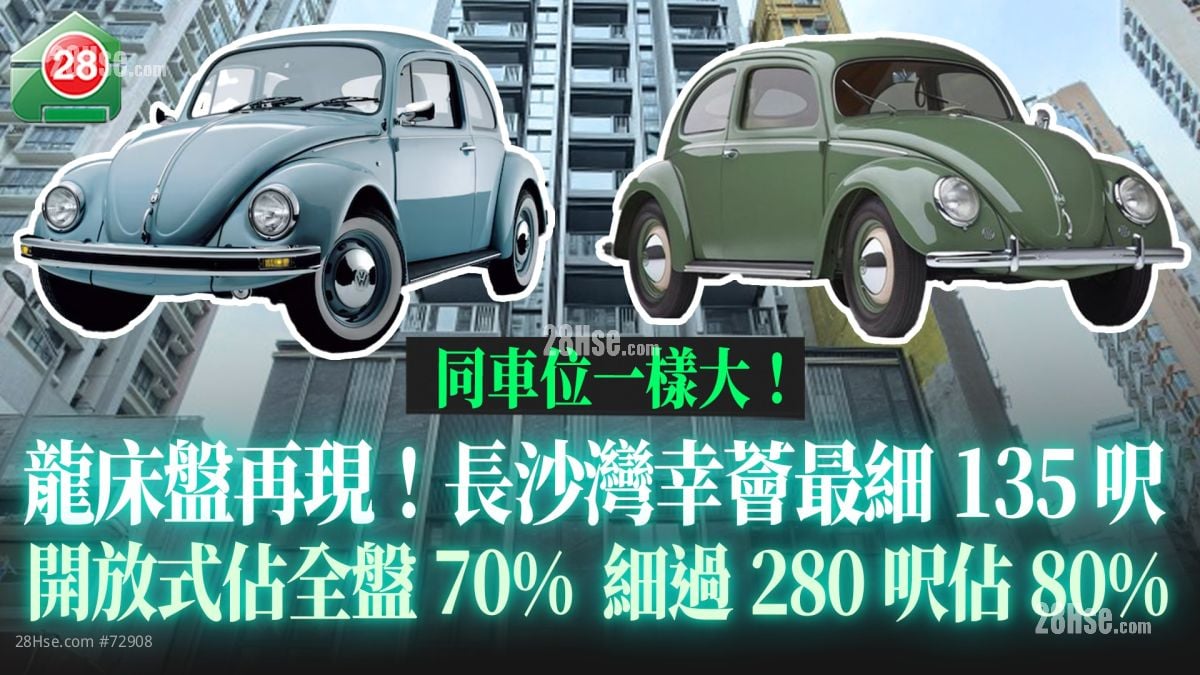 龙床盘再现！长沙湾幸荟最细135尺 同私家车车位一样