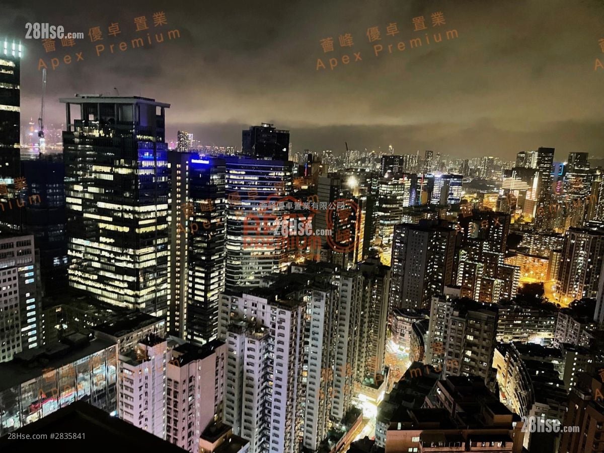 凱滙 租盤 2 房 , 1 浴室 592 平方呎