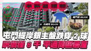 屯门半新楼惊现腰斩价成交！ 缇岸银主盘跌穿2球 尺价8千平过居屋！