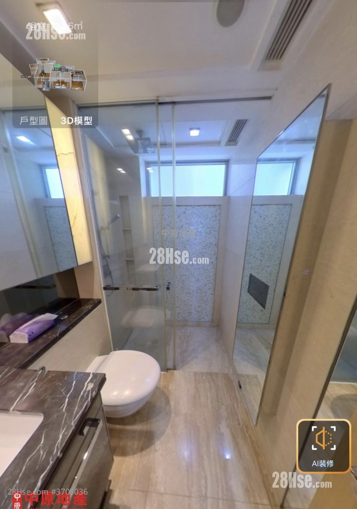 瓏璽 售盤 3 房 , 2 浴室 896 平方呎