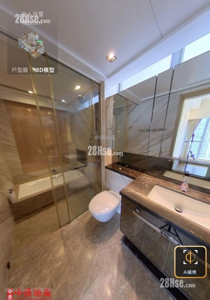 瓏璽 售盤 3 房 , 2 浴室 896 平方呎