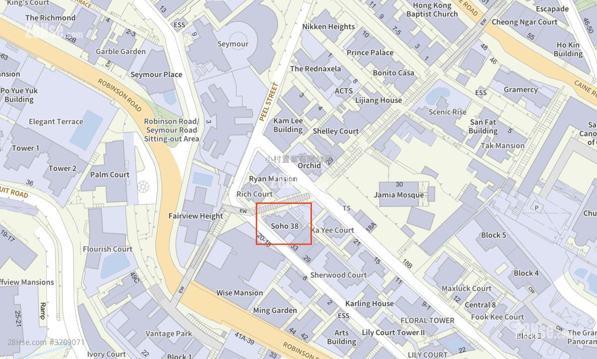 Soho 38 租盤 2 房 , 1 浴室 496 平方呎