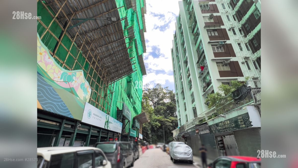 曉柏峰 周邊環境: 項目外的西洋菜北街, 人流較少