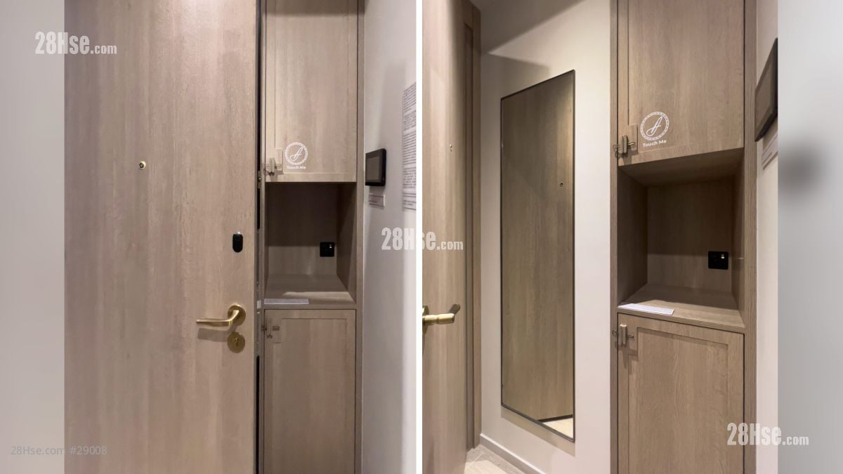 2 Shing King Street Building: 入口部分設有收納空間