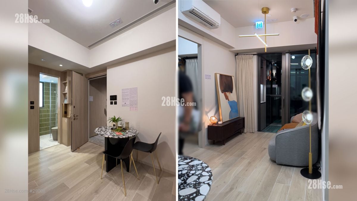 2 Shing King Street Building: 項目6座 6 樓 G 單位平面圖 (385平方尺) 2房 (已裝飾無改動示範單位)