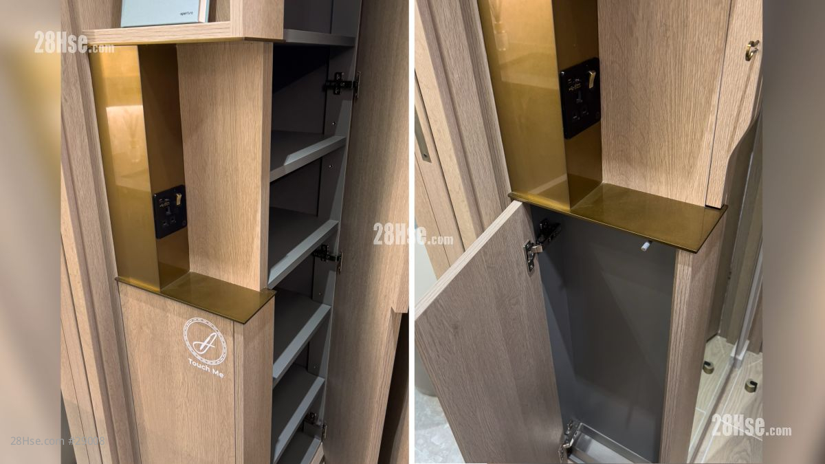 2 Shing King Street Building: 入口部分設有收納空間 (ARTISCABINET，可同時收納鞋子和雨傘)