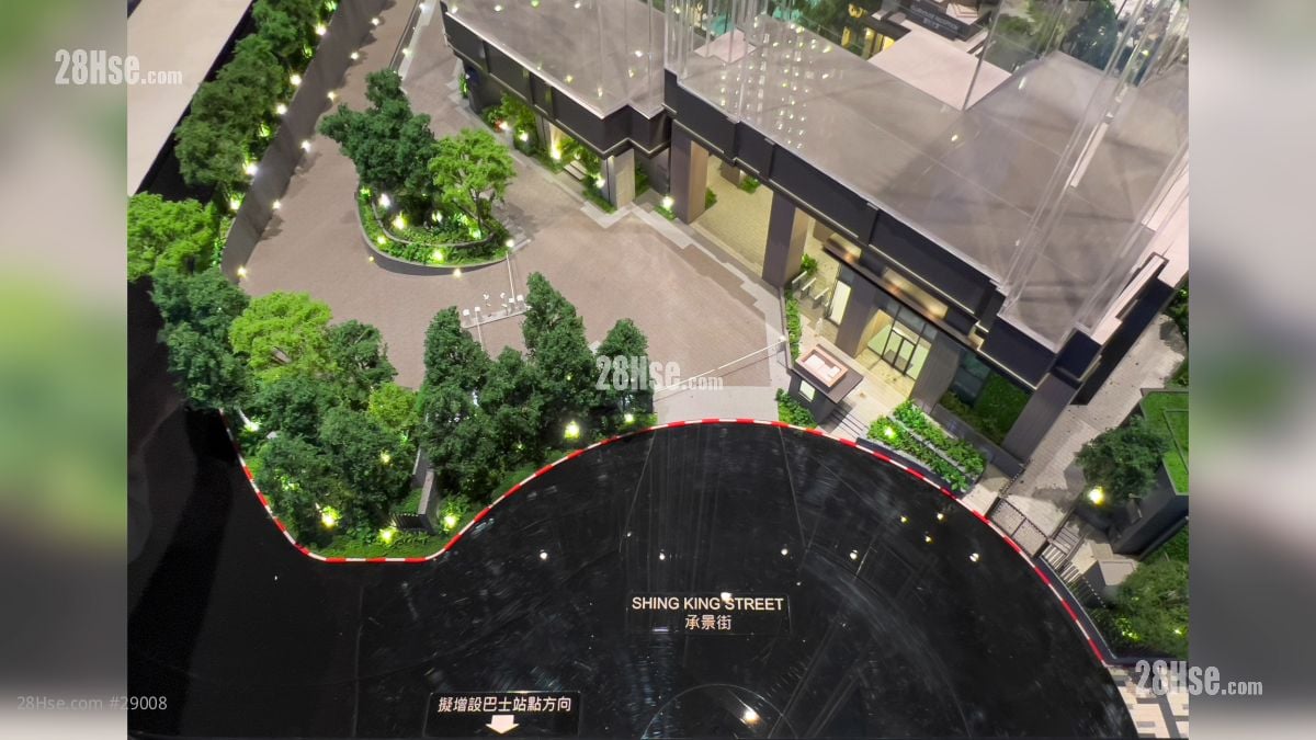 2 Shing King Street Building: 項目會所設施 (項目承景街入口部分)